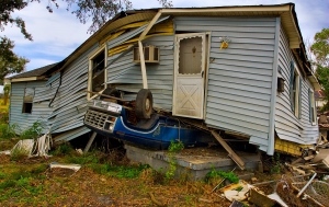 Damages home Damages home